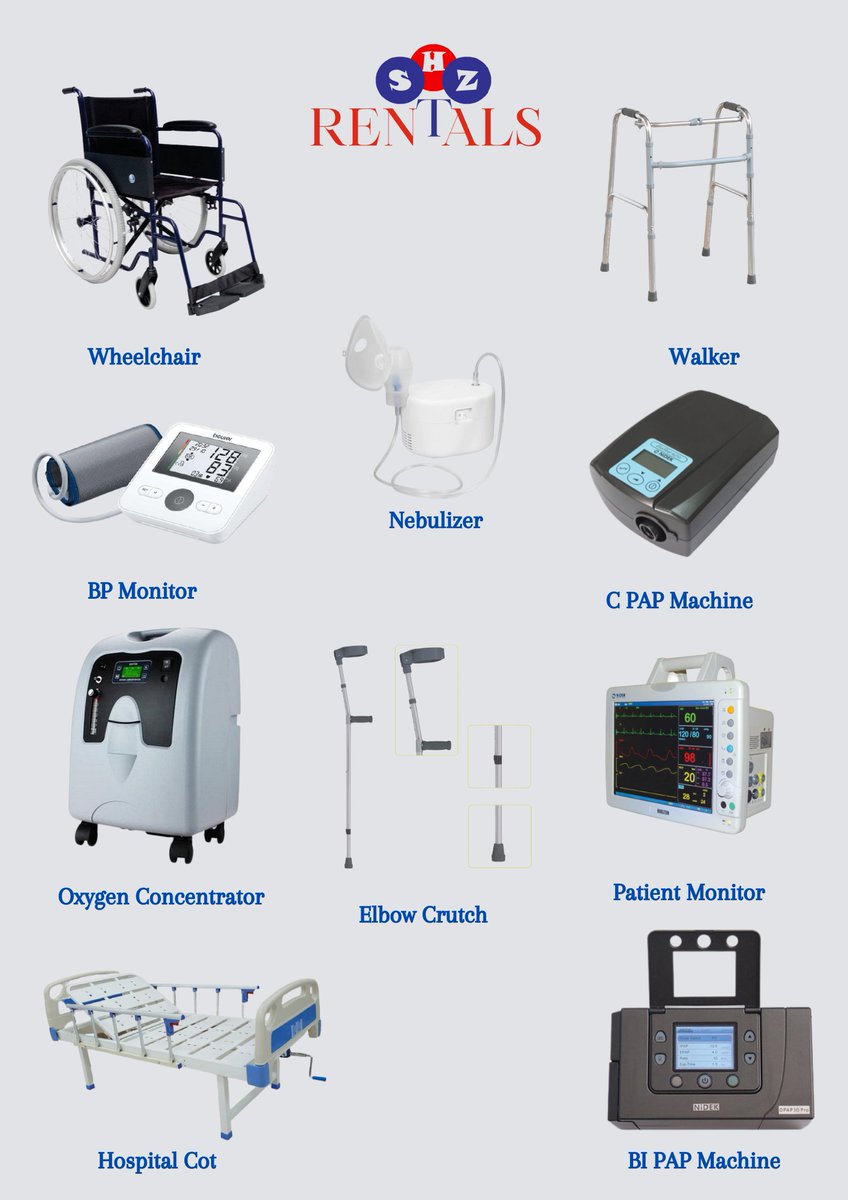 We at SHZ Rentals offers a wide range of medical equipment’s for rent with best quality products at affordable rates. We provide Mobility care, Respiratory care & Diagnostic care.

#siddhealthzon #rentals #medicalequipmentrental #wheelchairrental #chennai #india