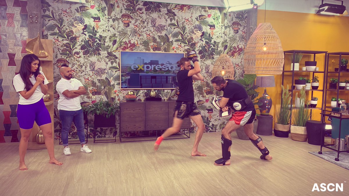 ASCN (@ascnhq) on Twitter photo Thanks to <a href="/expressoshow/">Expresso Show</a> for *kicking* our day off with some #EFL Muaythai this morning. 😉 Thanks to <a href="/expressoshow/">Expresso Show</a> for *kicking* our day off with some #EFL Muaythai this morning. 😉