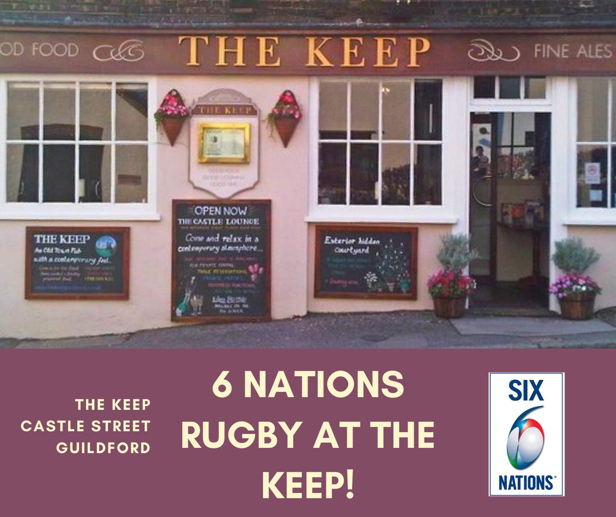 thekeeppub's tweet photo. We are showing the 6 Nations Rugby at The Keep!
To make a reservation for Saturday 26th February, send us an email!
thekeepguildford@yahoo.co.uk  
#thekeep #guildford #friendlypub #chooseguildford #6nations https://t.co/bYP7T4Vmuh