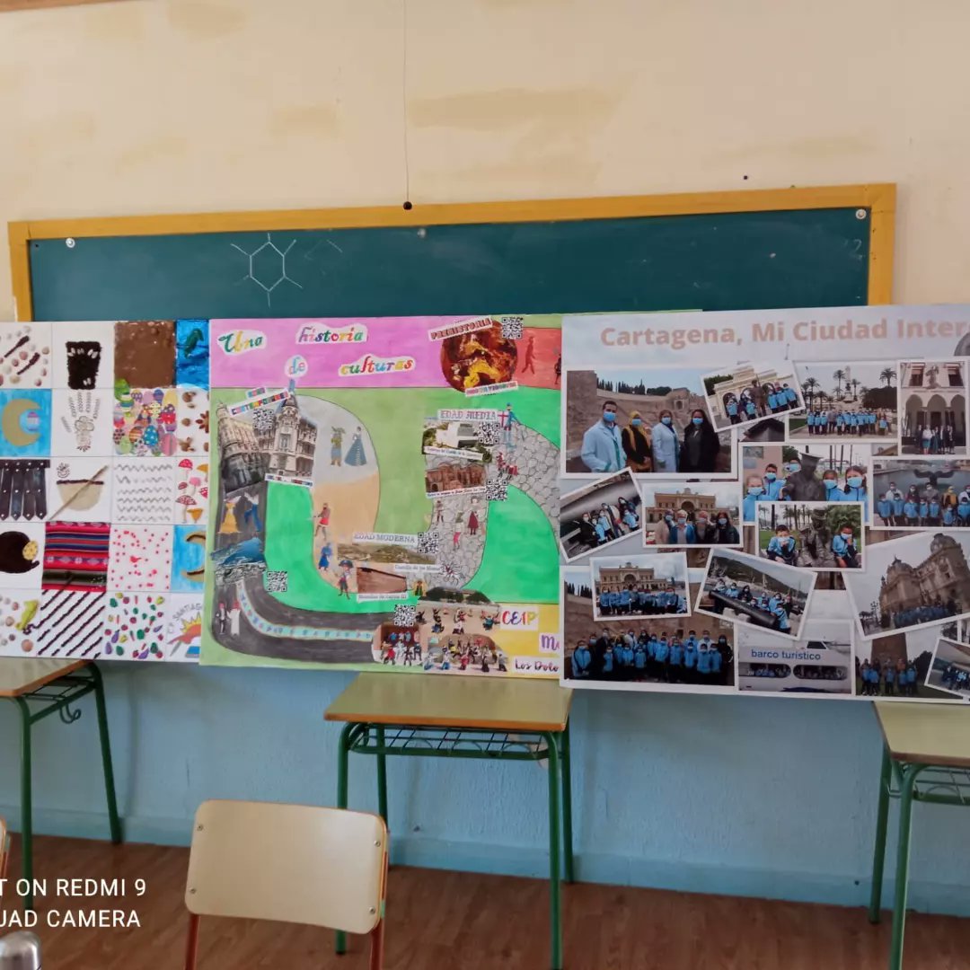 antirumores_ct's tweet photo. Esta semana la exposición "Cartagena Mi Ciudad Intercultural" para en el CEIP Luis Calandre :¡Esperamos que la disfrutéis!
#antirumores https://t.co/2hTV0Jy8rY