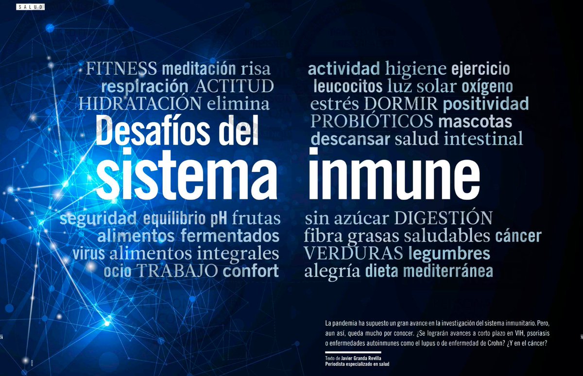🏥🩺"Desafíos del Sistema Inmune" | Participamos en este reportaje de 7 páginas de <a href="/muyinteresante/">MUY Interesante</a> sobre investigación en inmunoterapia, en el que se habla de #COVID19 y #EAS de la mano del coordinador de <a href="/gtgeassemi/">GT GEAS-SEMI</a>, Dr. García Morillo (<a href="/UCAMIraras/">Salva García Morillo PhD. MD.</a>) 🔗bit.ly/3JJE8Ds