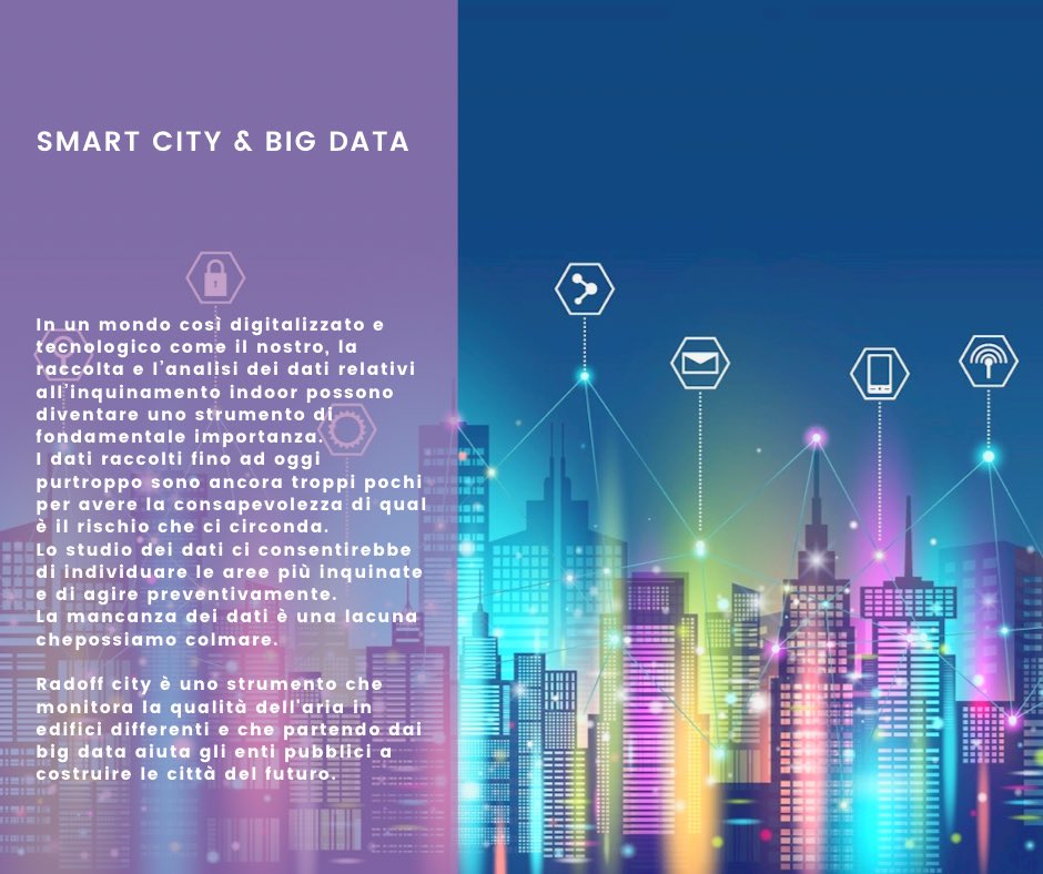 CLAB_RADOFF's tweet photo. Smart City &amp; Big Data 📲
🚀Radoff into the future 

L’obiettivo di una Smart city è proprio quello di migliorare la comunità attraverso l’uso intelligente e innovativo della tecnologia.

#radoffcity 🏙 https://t.co/x79nHGKt5s