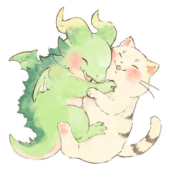 「ドラゴンの卵を拾った野良猫シリーズ」のTwitter画像/イラスト(新着))