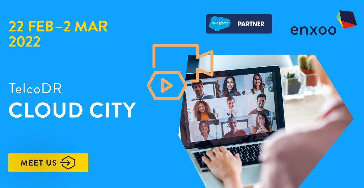 enxooteam's tweet photo. Are you ready for Cloud City @TelcoDR22? It kicks off today at 12:00 pm CEST. Don´t miss the opportunity to meet with us and learn how to accelerate your telecom digital transformation. https://t.co/iqcwyVvmBI

#Enxoo #ccnews #TelcoDR #cloud #digital #telecom #b2b #transformation https://t.co/p5axb1cpFX