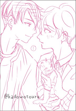 ぬこの日ー。前にフロマさんで描かせていただいたポスカが🐱だったから…3案提出のうち①になったもの。ぬこほしいなー。 