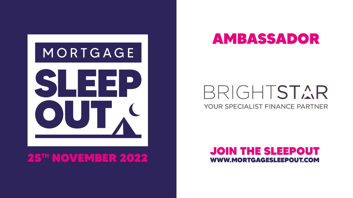The Mortgage Sleep Out 2022 has been co-founded by @BrightstarHUB, official ambassadors of this year's charity event. To find out more about #MSO22 visit mortgagesleepout.com