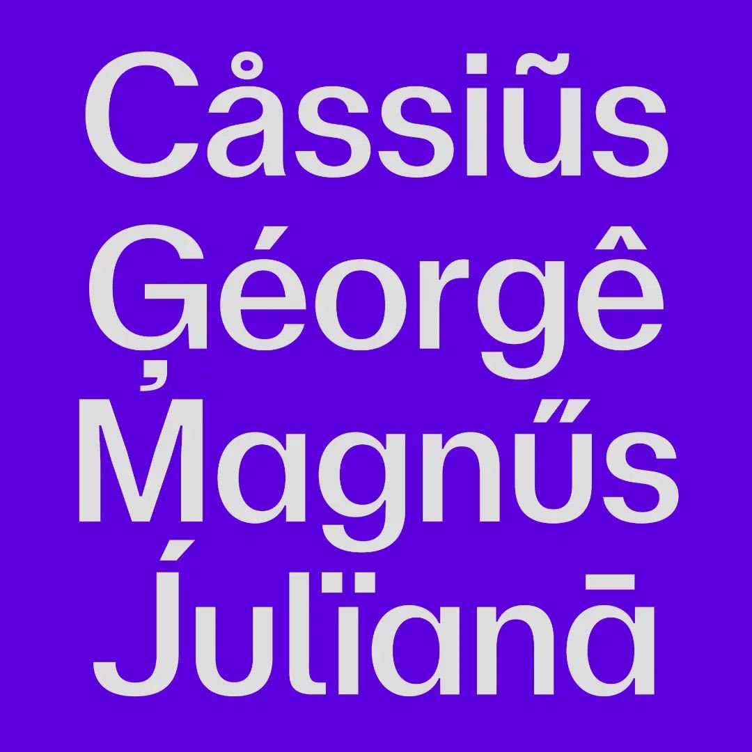 certainmagazine's tweet photo. #NeueMagnus was designed by David Súid and published by @wtypefoundry. Neue Magnus is a sharp contrast grotesk #typeface, this element plus its aligned counterforms are Magnus's main features. #wtypefoundry #wtftypefaces #davidsuid #typography #typedesign #certainmagazine https://t.co/I9Hehaflnv