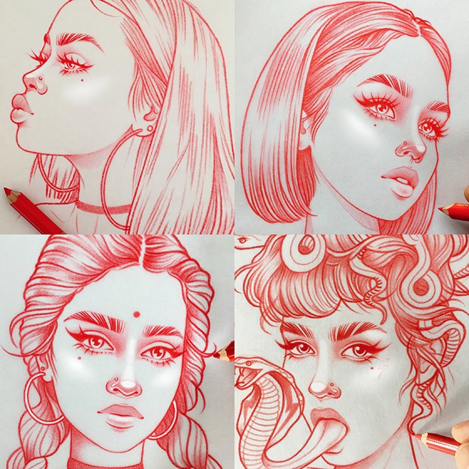 rikleedraws's tweet photo. While the whole world goes to 💩, I'm here in my own little corner drawing imaginary girls in make believe worlds.✏️❤️‍🔥 https://t.co/ajBcg8SrVZ