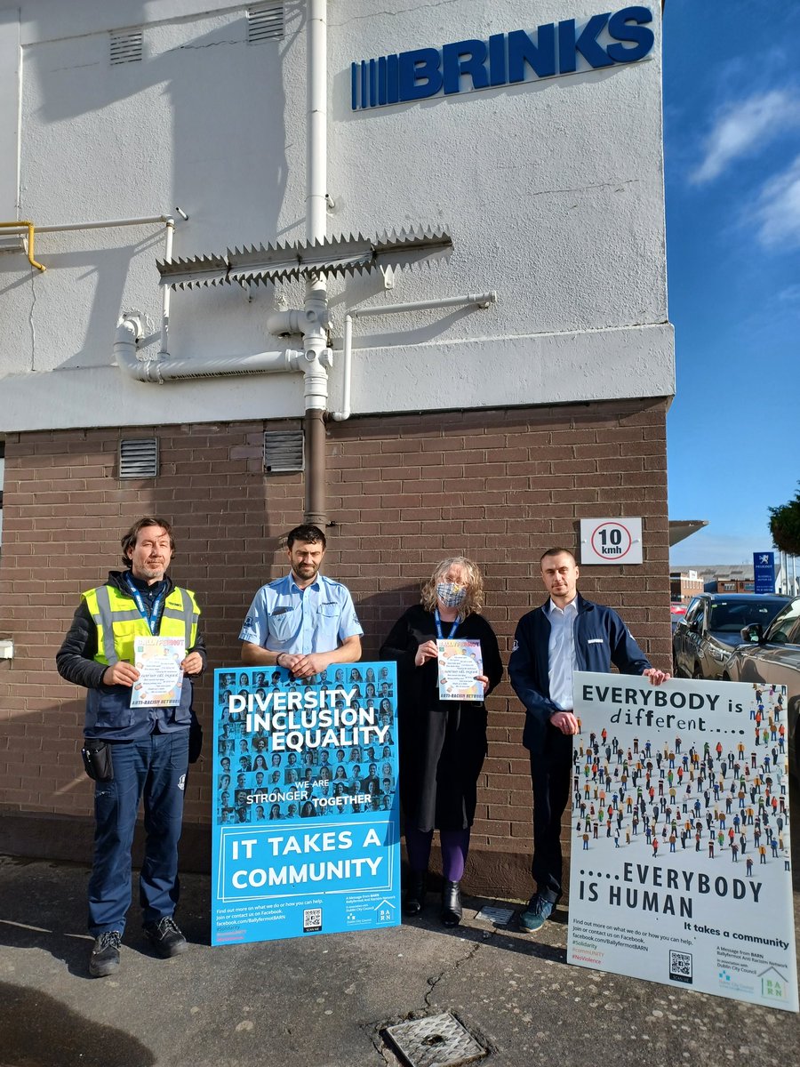 Brink's Cash Services Ireland  believe in our COMMUNITY
where everyone is welcome!! 
Like share , get involved (Dm)

#solidarity 
#NoRoomForRacism 
#noviolence 
#COMMUNITY
#downattheBARN
#Ballyfermot
#diversity 
#inclusion
#Dublin
#dublincitycouncil 
#LeCheile
#dccsouthcentral