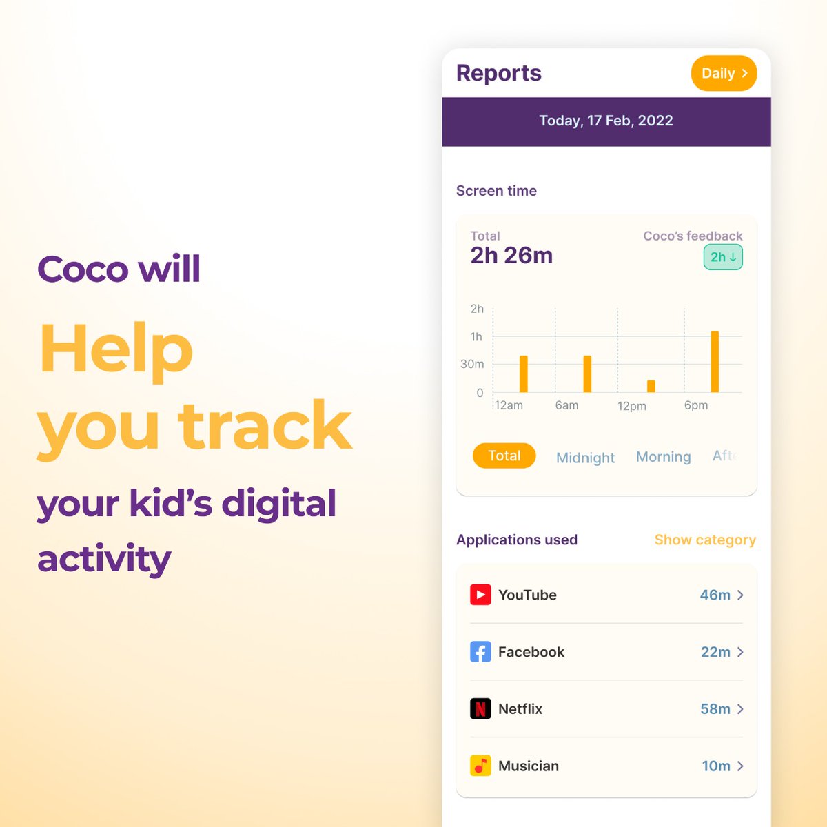 mysitterAI's tweet photo. Make Coco your kid's screen time buddy and coco will make sure that your kid have a safe digital lifestyle even when you're not around.

Coco always got your back mommys and daddys. Subscribe to get early access to coco with mysitter app NOW.

Subscribe-> https://t.co/9nnMSpvIJh https://t.co/zSVUb64biG