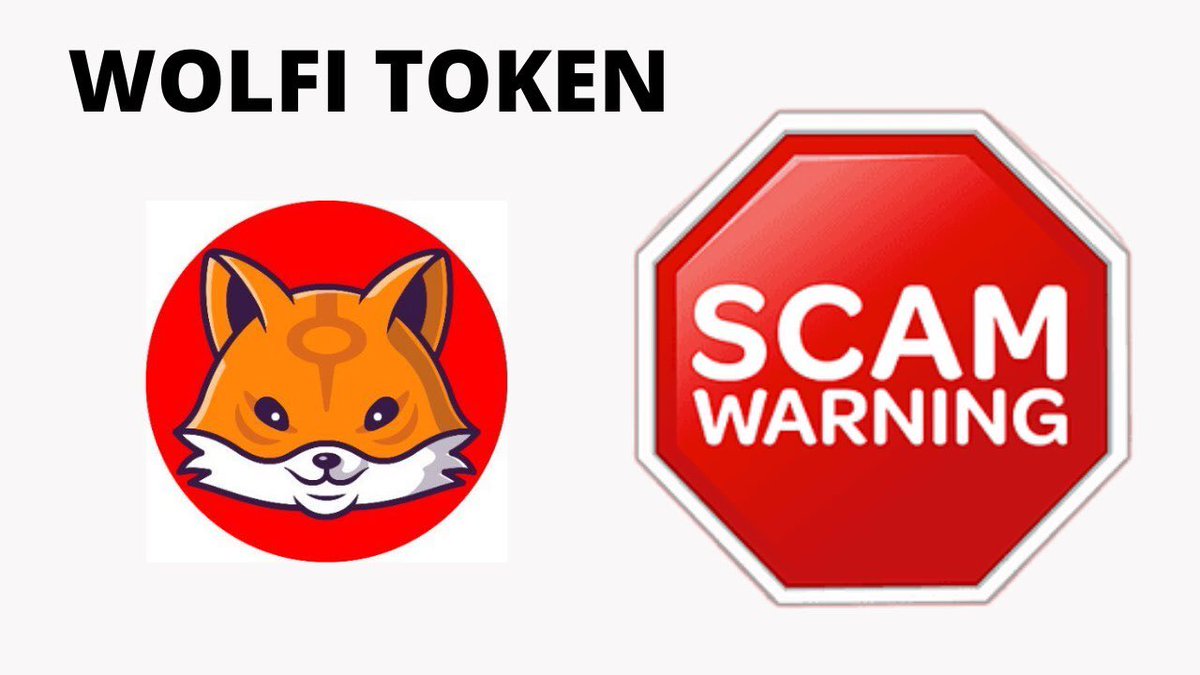 Lenndenim's tweet photo. BE WARNED! π¨
@WolfiToken is a SCAM! π¨
CMC doesnβt support the price tracking anymore, @PancakeSwap doesnβt allow sales and their social media only allows messages from accounts they follow themselves.
#CRYPTOSCAM
#WOLFI
#WolfiToken https://t.co/3d0cD2IwII