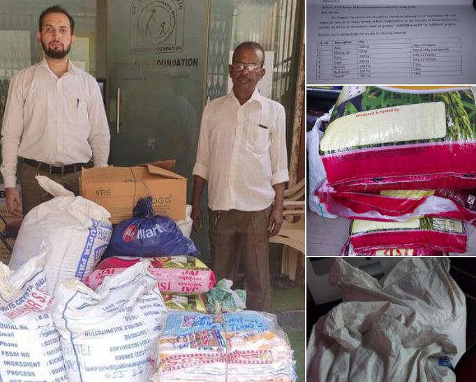 PragateeNGO's tweet photo. 30th October, 2021 - Food and pulses were distributed to "Kindness Unlimited" through Pragati Foundation and Shri Hariharputra Bhajan Samaj. These included 100 kg of rice, 100 kg of sugar, 100 kg of pohe, 50 kg of mung dal, 100 biscuit packets, 100 towels and 100 soaps.... https://t.co/S3c73hHTeE