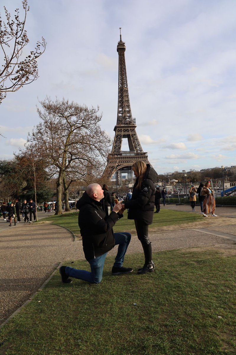 She said YES! 💍 

I asked Julia to marry me in Paris this weekend and she said yes. I’m over the moon I love you so much ♥️.