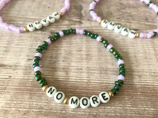 We've added new crafty projects for members to My WI including the instructions to make these No More Violence Against Women bracelets ahead of #InternationalWomensDay. 

Find all the projects here: mywi.thewi.org.uk/interests/craf… 🧵✂️