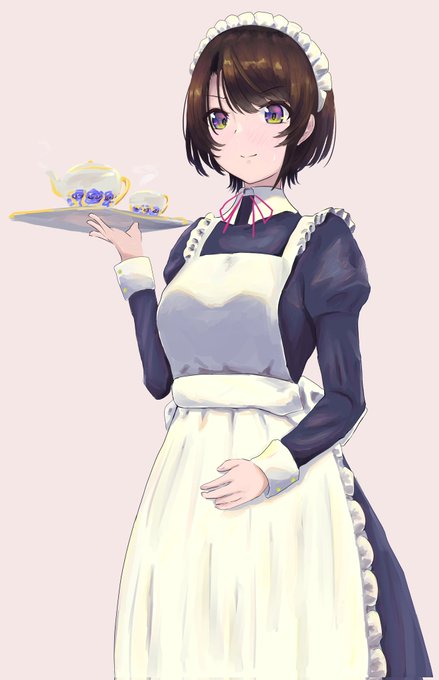 #プロテインザスバル
ただ描きたかっただけのメイドスバル
(リプ欄に猫の日差分) 
