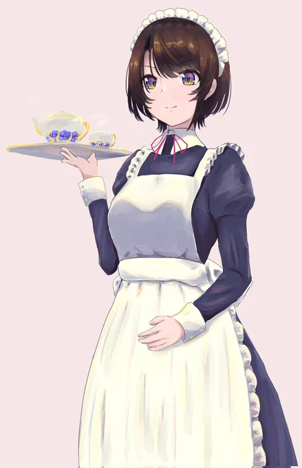 #プロテインザスバル
ただ描きたかっただけのメイドスバル
(リプ欄に猫の日差分) 
