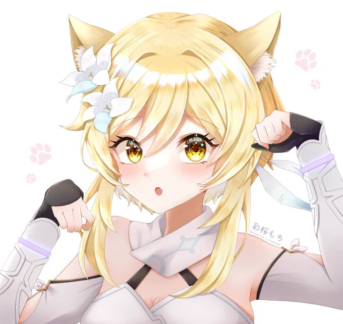 猫耳蛍ちゃん描きました🐾
#猫の日 #原神 #GenshinImpact #絵描きさんと繋がりたい 