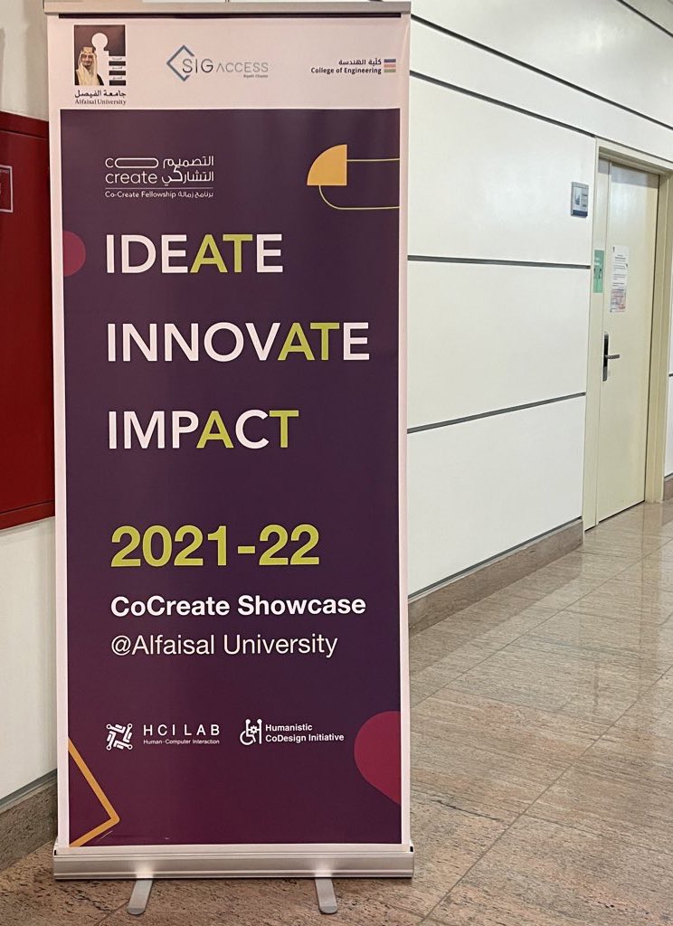 bashayeriu's tweet photo. Have a Hand in attend!! #cocreate22 at @Alfaisaluniv and getting to know the different aspect of the AAC devices that's contribute to enhance the quality of life,which is inspiring and creative.Thank you for having me as a part of your team @NAlghusun🤍#pnuSLS424 @at_afsih https://t.co/cnew8hY8Kd