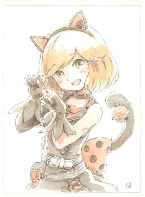 咲音メイコちゃん描きました!
咲音ちゃんには斜め上Pさんの「きとんて～る -コネコノキモチ -」という超絶カワイイ曲がありましてな…(お願いだから買って聴いて下さいませ土下寝
#猫の日 