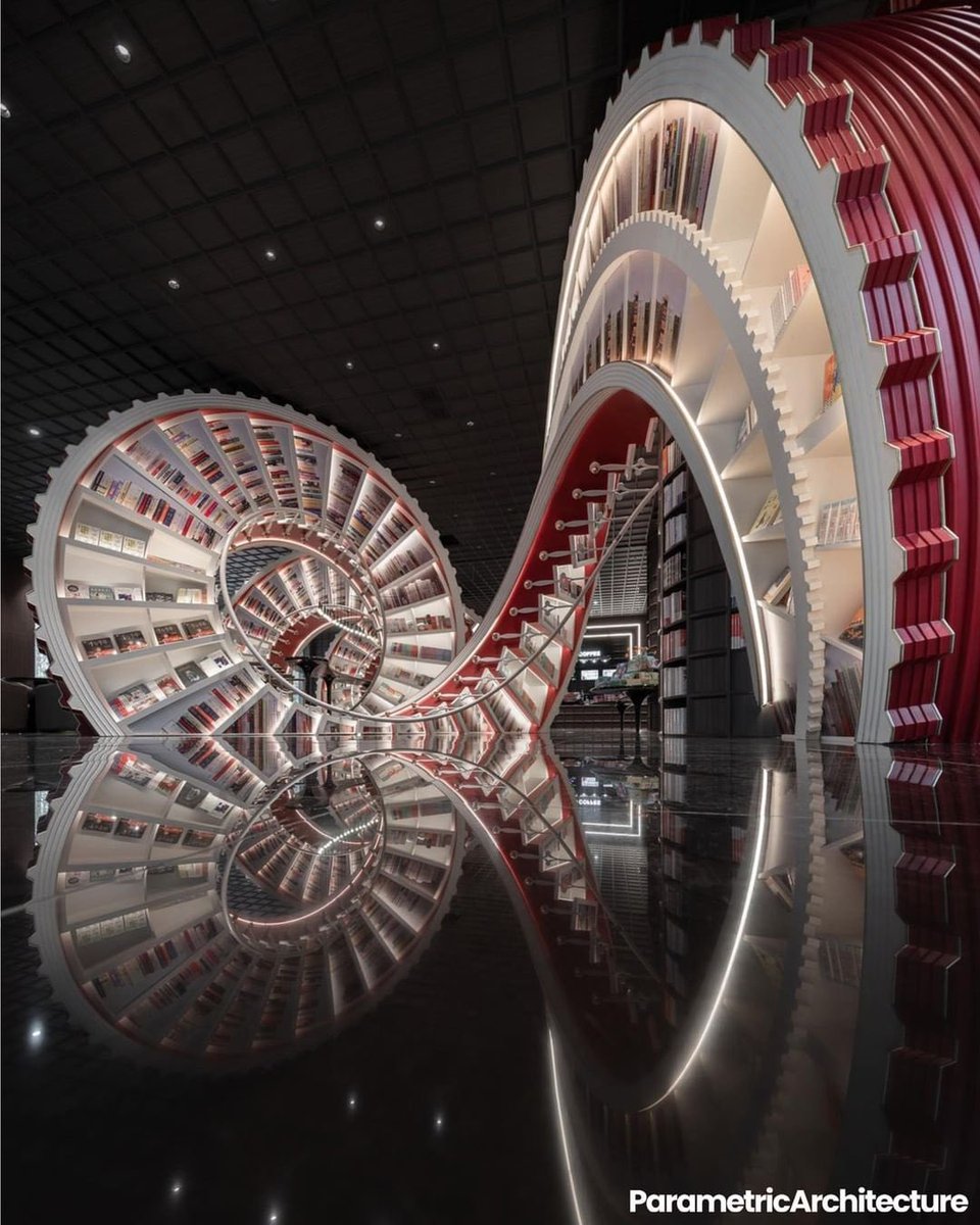 parametricarch's tweet image. Inspired by the history of Shenzhen, Li Xiang designed the Shenzhen Zhongshuge to pay tribute to the creators of history on this land.
🖋 Designer: Li Xiang | X+LIVING
📍 Location: Shenzhen, China
#parametricmodeling #library #librarydesign #libraryinterior #libraryinspiration