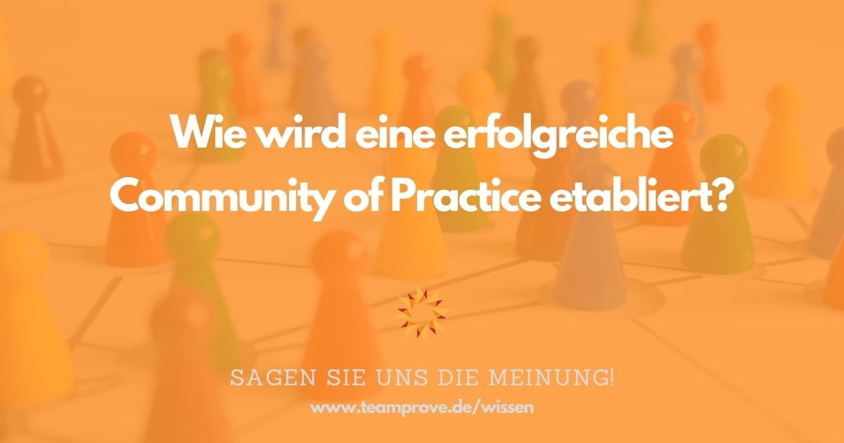 teamprove's tweet photo. Wie lässt sich das Konzept der #CoP für einen erfolgreichen #Wissenstransfer in agilen Organisationen etablieren? Welche Erfahrungen haben Sie gesammelt? Diskutieren Sie mit uns!
https://t.co/tSqlG5Eddd https://t.co/ZfQRaPLIcc