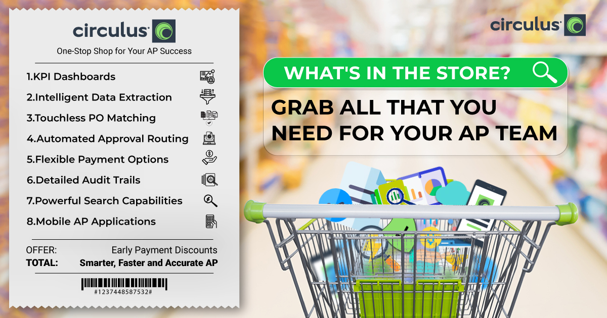 CirculusTech's tweet image. Circulus #APAutomation has all that your AP Team desires. Shop your way out of AP troubles with Circulus: 👉 circulus.io

#PaperlessAccountsPayable #PowerfulDataSearch #FasterApprovals #FlexiblePayments #MobileApps