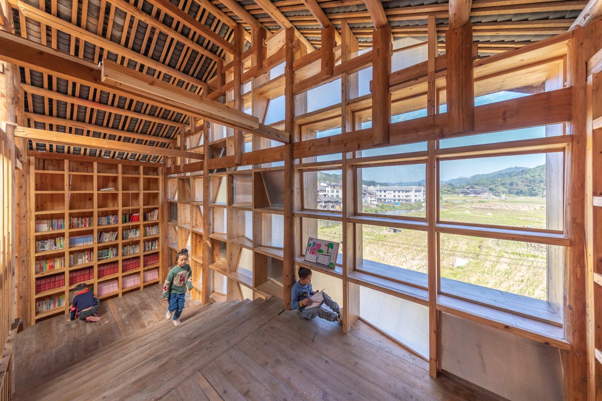 CUHKofficial's tweet photo. CUHK School of Architecture announced the opening of the #PingtanBookHouse, located at Hunan Province. The #BookHouse is devised to cultivate children’s interest in #readingbooks while playing, creating a new paradigm for rural #villagelibraries in China. https://t.co/DostqMZbiy https://t.co/HZQQSyrSII