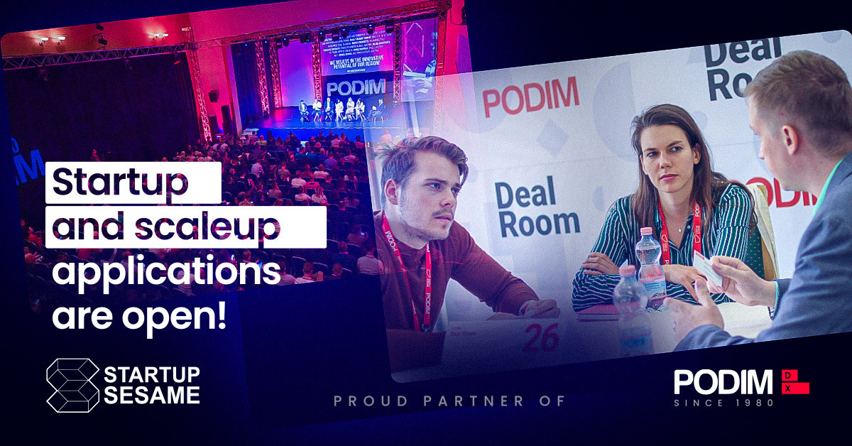sesamers's tweet photo. We’re proud to partner with @podimconference  again this year and happy to share that startup &amp; scaleup applications for Podim 2022 are now open.

⚡️ This could be your next big break!

👉  https://t.co/Kw3larsDca https://t.co/S5HvWXAbsV