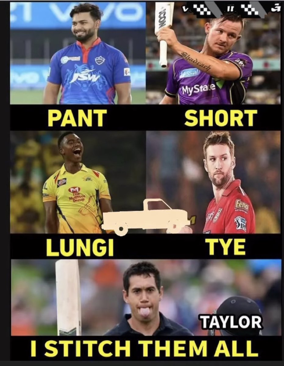 harbhajan_singh's tweet photo. Picture mai khaas ek hi bandha hai @RossLTaylor 👍 https://t.co/egVvNrZRtV