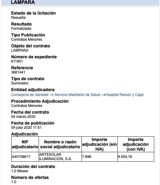Carolalon1's tweet photo. Vamos a ampliar la denuncia porque son muy sospechosos los contratos fraccionados con Artesolar, la empresa donde trabaja el hermano de Ayuso.
Ese fraccionamiento se usa para que sean contratos menores y se puedan adjudicar a dedo.
Fecha 4 y 5 de marzo 2020. https://t.co/cAuHhLTtez