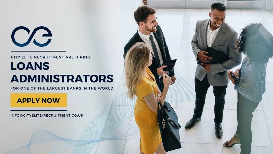 CityEliteRec's tweet photo. We're working with one of the largest banks in the world to recruit Loans Administrators to join the team on a permanent basis in London. To find out more, visit the City Elite Recruitment website.

https://t.co/dFpyxxfXYk https://t.co/mAPnhUXf9p
