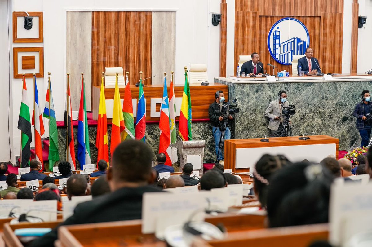 PMEthiopia's tweet photo. Regarding engagement of competing parties: It's crucial to keep in mind that they have a say in cabinet and government decisions which will continue extensively. The national consultation process will also enable conducive context for further collaboration. #PMAbiyresponds https://t.co/UVTNYx2UHY