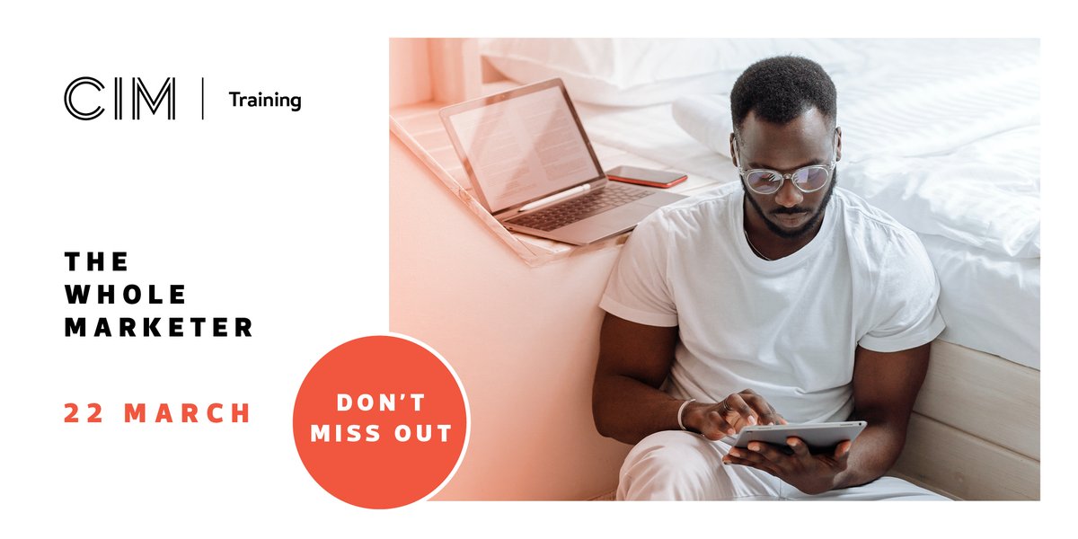 cim_marketing's tweet photo. A brand-new flagship marketing programme that is designed and delivered by a team of experienced professionals who will help you learn everything you need to know about marketing. Find out more here: https://t.co/F4lE6pYYbi
#MarketingTraining #MarketingProgramme #MarketingSupport https://t.co/hW7aO2oNtX