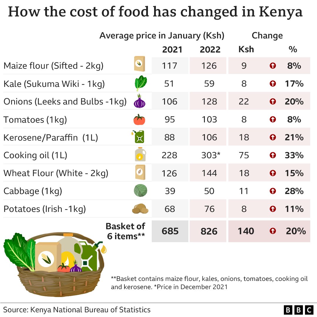 Kenyans are protesting high food costs online with LowerFoodPrices