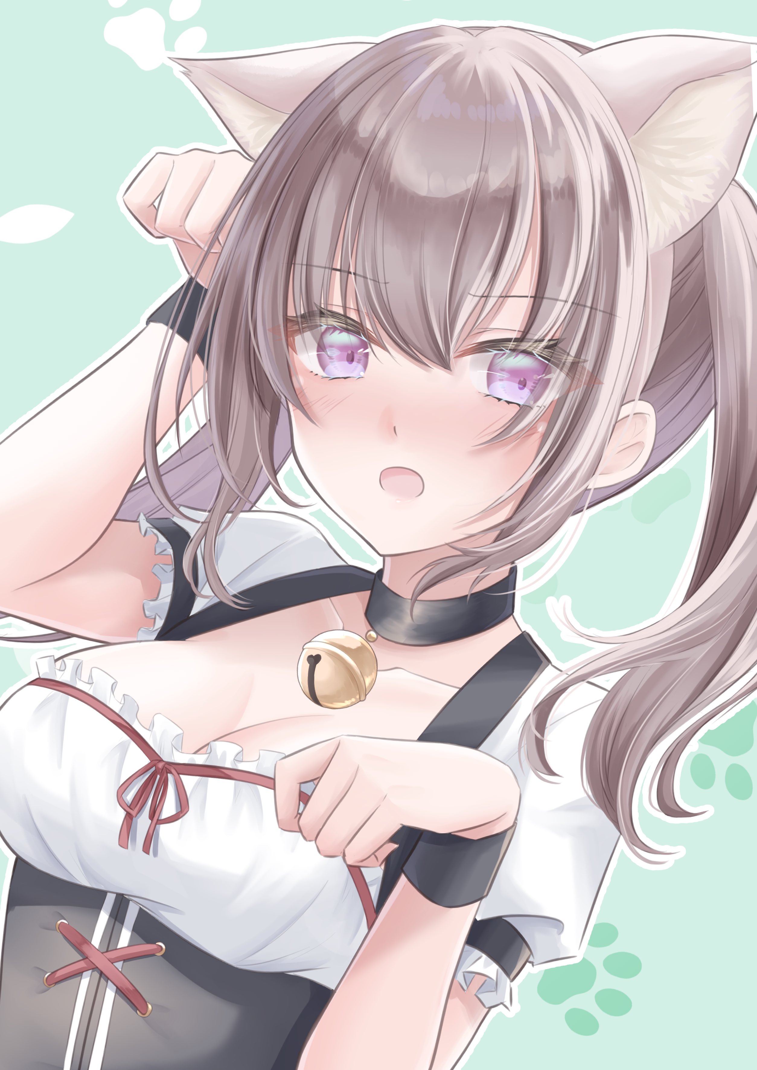 哀緋 イラスト更新激遅 こ これでいいの 恥ずかしがりながらも猫耳カチューシャにメイド服でポーズ取ってくれるツンデレちゃんでございますd 今朝twitter見てにゃんの日だって気付きました にゃんにゃんにゃんの日 イラスト T Co