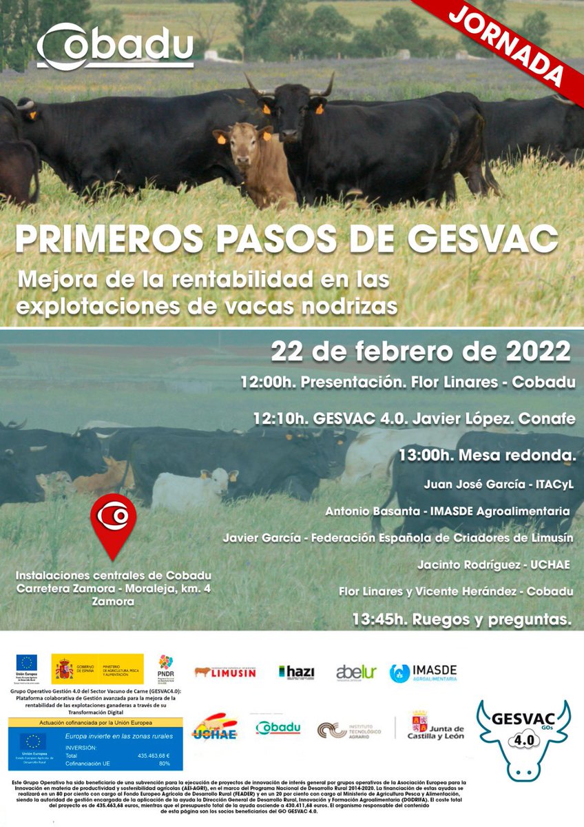 Comienza la jornada de divulgación del G.O. GESVAC 4.0 organizada por <a href="/cobadu_coop/">Cobadu</a> Gracias a la colaboración del @mapagob