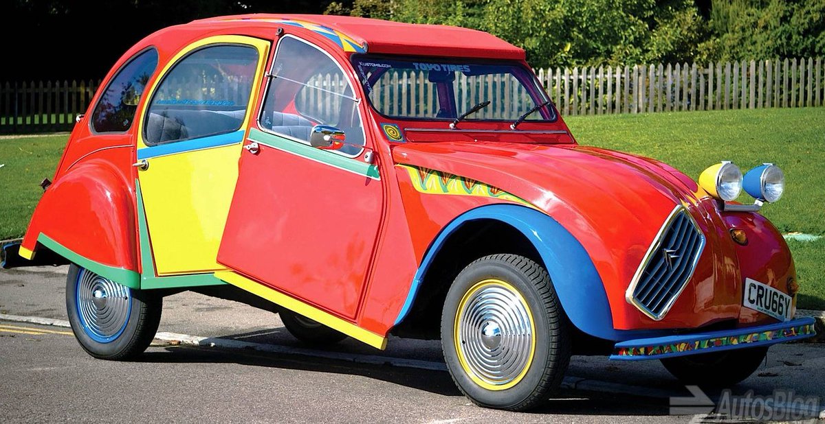 UltimativCars's tweet photo. @Moorideastheme1 @dougs_cars @ZachHouseknecht @BayAreaBuggs @TheNorthernAlex @PaulSmithDesign And a French one (no, it had no accident!!) ...:
the #Citroen #2CV "#Picasso" by #AndySaunders (1983) https://t.co/0Ld15wGpFG