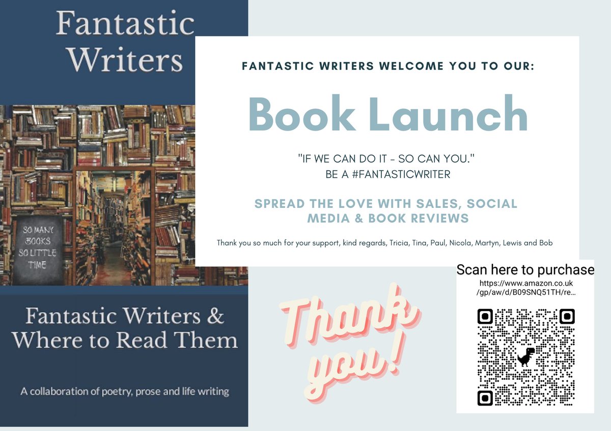 CreativeHatKH's tweet photo. Our first preview evening  #Booklaunch takes place at #NHC in #Stevenage between 6 and 7pm this evening and we am ever so slightly excited #FantasticWriters unite! @N_HertsCollege @Write7Writers @CHatsBooks #Newbook #WritingCommunity please support - we're also ever so scared 😱 https://t.co/JB3IKT1U6z