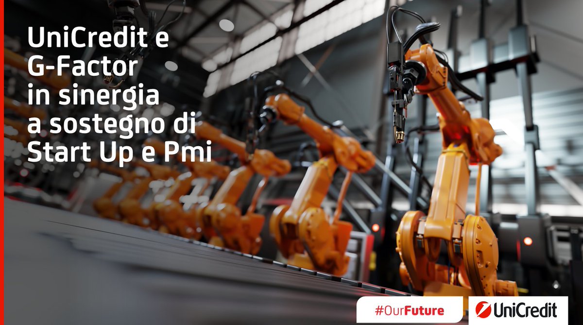 UniCredit_IT's tweet photo. #OurFuture: sostenere e agevolare lo sviluppo di imprenditoria innovativa e #StartUp a matrice #tech è l'obiettivo della convenzione siglata da #UniCredit e #GFactor, incubatore e acceleratore della @FG_Fondazione.
🗞️ https://t.co/7Yo3w8353Q https://t.co/s4vCUo38Io