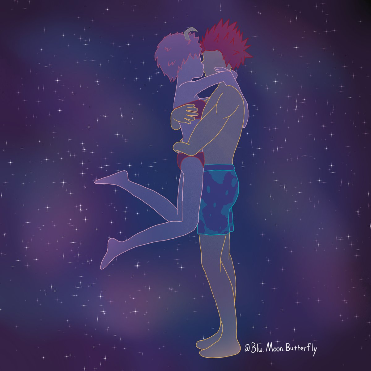 👾I was in a KiriMina art mood and thus this lovely piece was created. I hope you guys like it.👉👈 I have more artwork on my Instagram, if anyone is interested in looking👾

#kirimina #MyHeroAcademia #ArtistOnTwitter #DigitalArtist #digitalart #KirishimaEijirou #ashidomina
