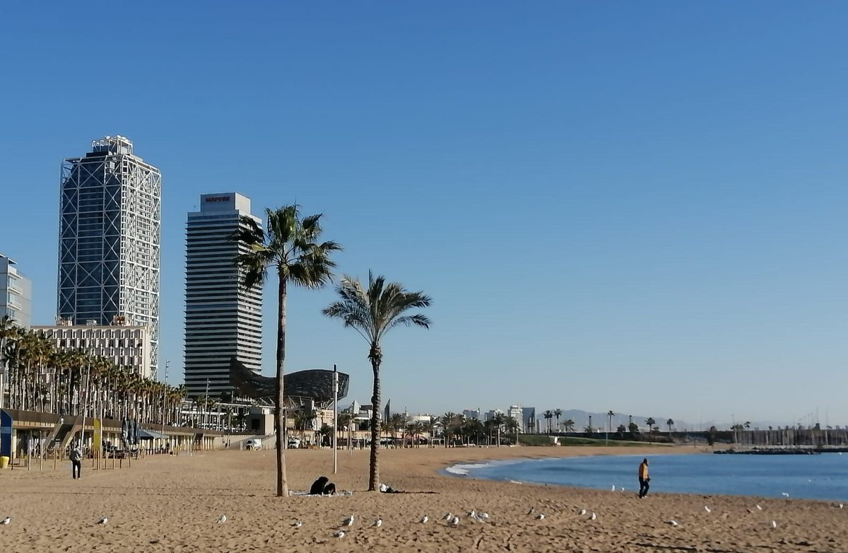 SafeJourneyBCN's tweet photo. Absolutely wonderful #weather today in #Barcelona highs of 17°c 62°f https://t.co/MSdSCmqUTn