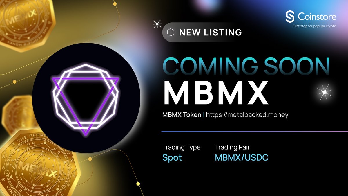 CoinstoreExc's tweet photo. #Coinstore is listing @MetbackedMoney in 1 hour! 🚀

Trade time: 22nd Feb 2022, 20:22 (GMT +8)

🌏 https://t.co/a6Xghi5EQ8  
📍 https://t.co/PEIrgX1Z8k
📸 https://t.co/IDcGF2AsSp   

#crypto #exchanges #blockchain #MBMX #listing #USDC https://t.co/JRZ37DxaEq