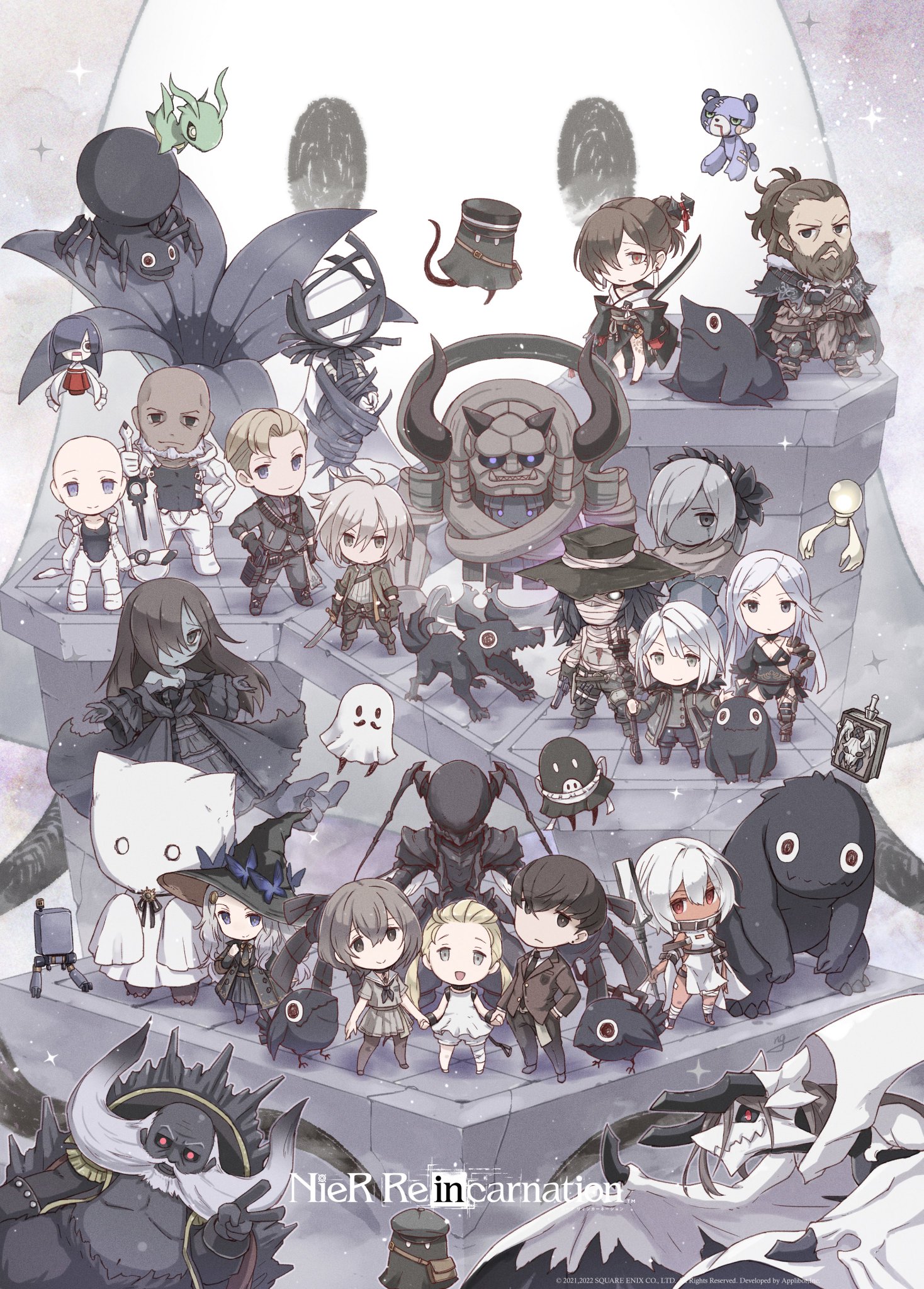 NieR Re [in] carnation NieR年表 ポストカード NieR Re [in] carnation NieR年表 ポストカード