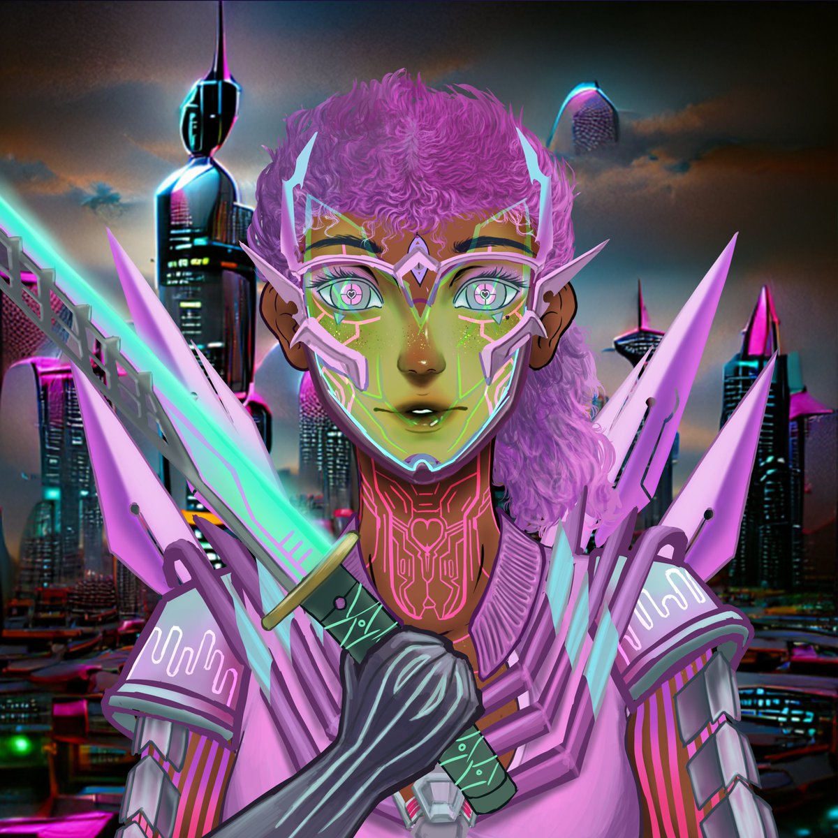 project2090nft's tweet photo. Another day another sneak peek here at 2090, Our lowest tier infected cyborg! W/ Backgrounds from @EntheosAi. Personally loving how the things are turning out! Showcasing artwork from two projects!
#CNFT #NFT #Project2090 #NFTCommunity https://t.co/cfPHrjh7kO