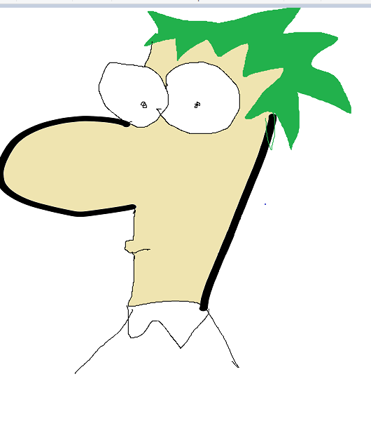 NimoAqua's tweet photo. @ChubbyMetaverse I drew FERB https://t.co/zRYtuVypqp