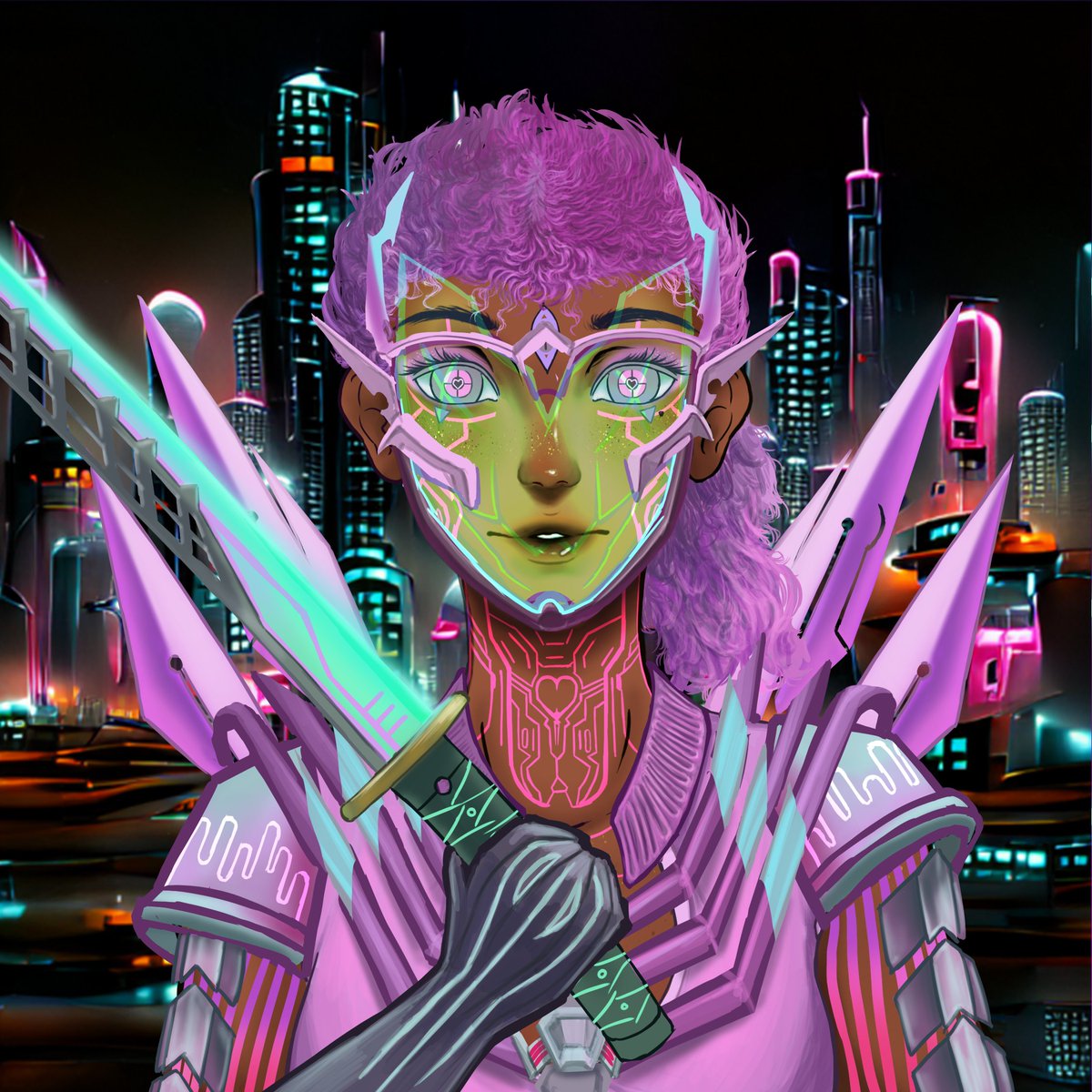project2090nft's tweet photo. Another day another sneak peek here at 2090, Our lowest tier infected cyborg! W/ Backgrounds from @EntheosAi. Personally loving how the things are turning out! Showcasing artwork from two projects!
#CNFT #NFT #Project2090 #NFTCommunity https://t.co/cfPHrjh7kO