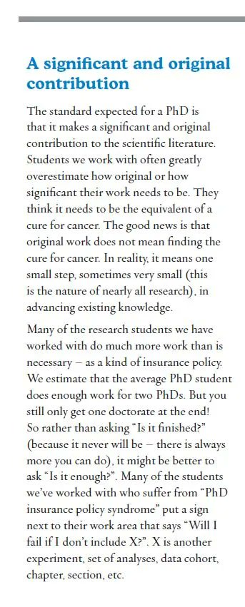 A PhD means making a significant and original contribution to body of knowledge. This doesn't mean winning the Nobel Prize. #PhDchat #PhDforum #ECrchat #postdoc