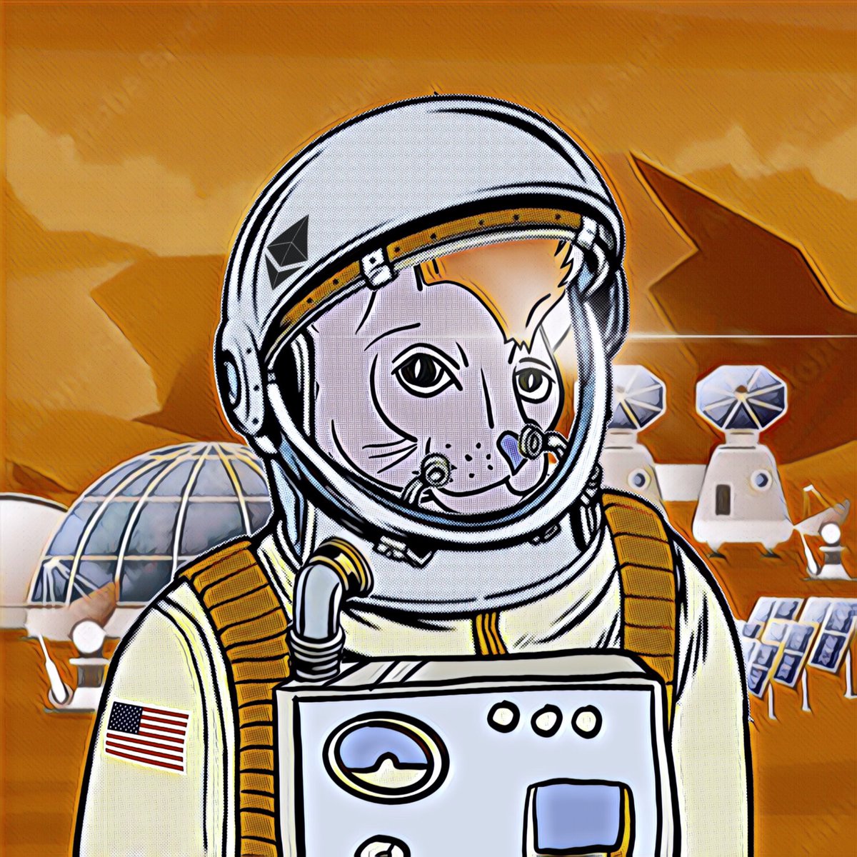 ThatCoolCat_NFT's tweet photo. @changerpunk That Cool Cat #0254 on Mars
https://t.co/BGXsbmfsJ9 https://t.co/jgsUz4la8R