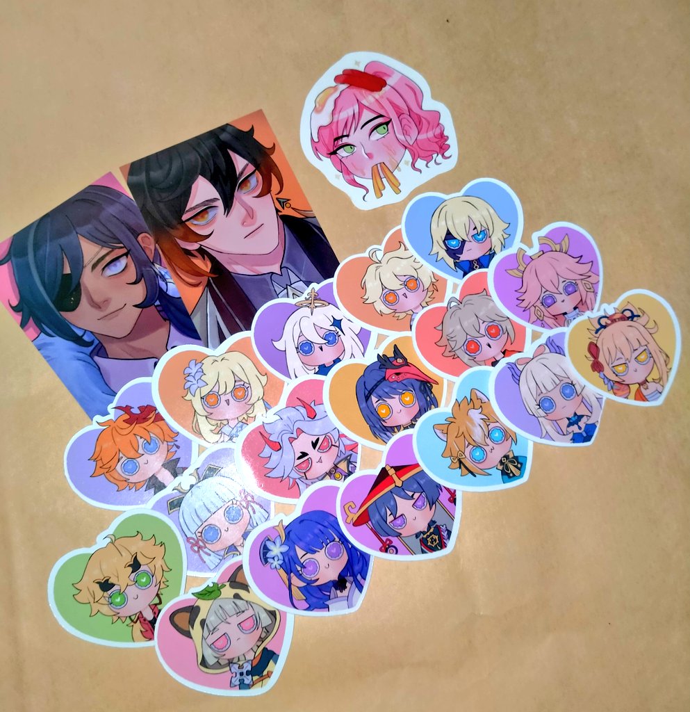 Azrz0810's tweet photo. The stickers I bought from @ploless arrived today 💖💖 https://t.co/5eJlV6ZzWQ