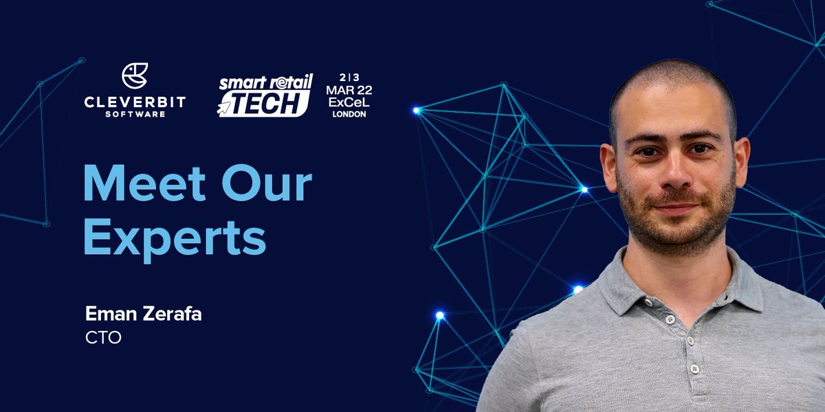 CleverbitL's tweet photo. Meet our CTO, Eman Zerafa, at #SmartRetailTech Expo and learn more about how the right software can be integrated to provide a seamless customer experience, lower overhead costs, and improved internal communication!

More info: https://t.co/ztwms7kBYX https://t.co/EQwRchYSFf